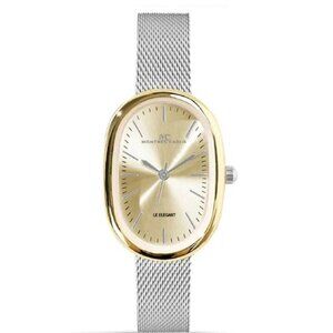 23mm Montres Carlo Women's Dress Fashion Classic Metal Mesh Band Luxury Watch